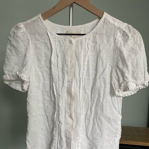 Chelsea & Violet White Blouse size small